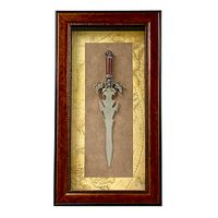 Home Decor Antique Metal Sword Timber Frame with Glass Face