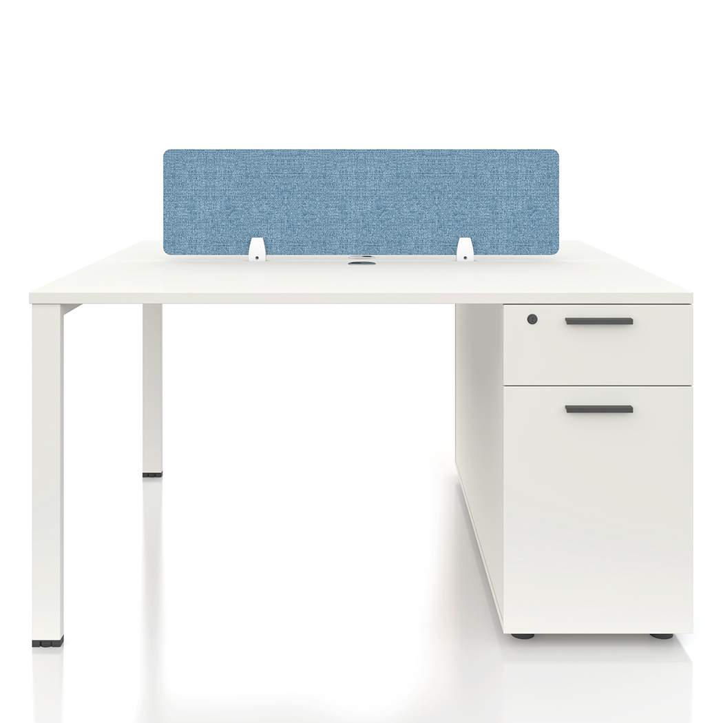   Emery 2-Seater Office Table White