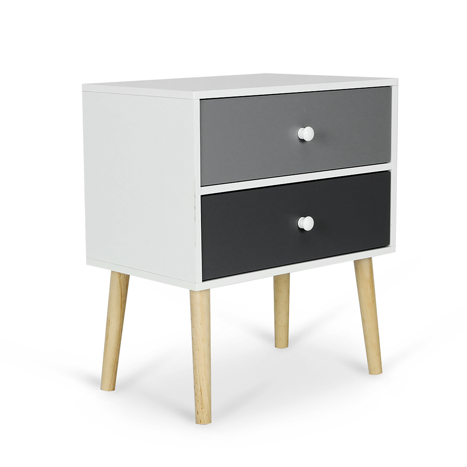   Iverson Bedside Table With 2 Drawers
