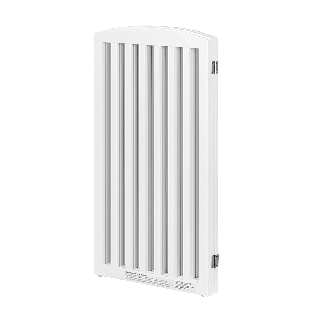   Wooden Freestanding Pet Gate 3 Panels White