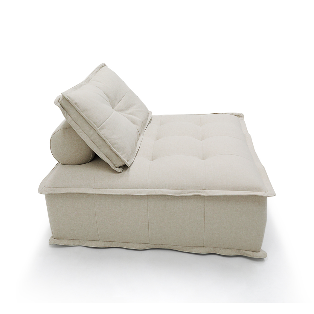   Dawson Armless Sofa Grey Beige