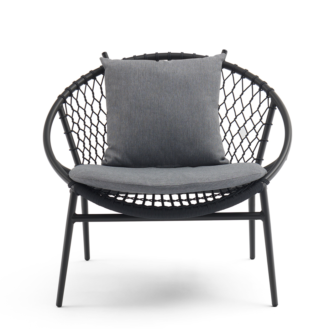   Hilda 2 Seater PE Rattan Outdoor Lounge Set Coffee Table & Chairs