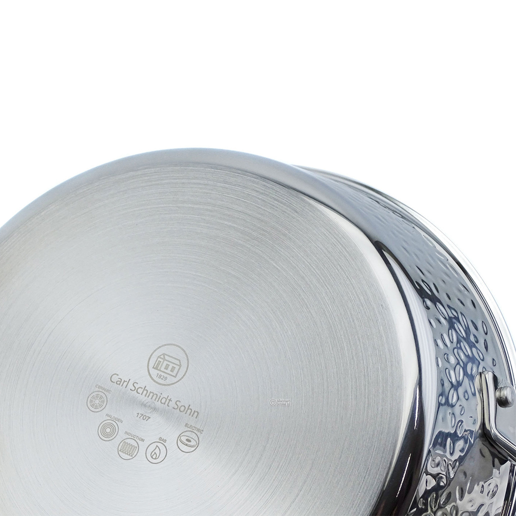   Stern Tri-ply Stainless Steel Saute Pan with Lid 18cm