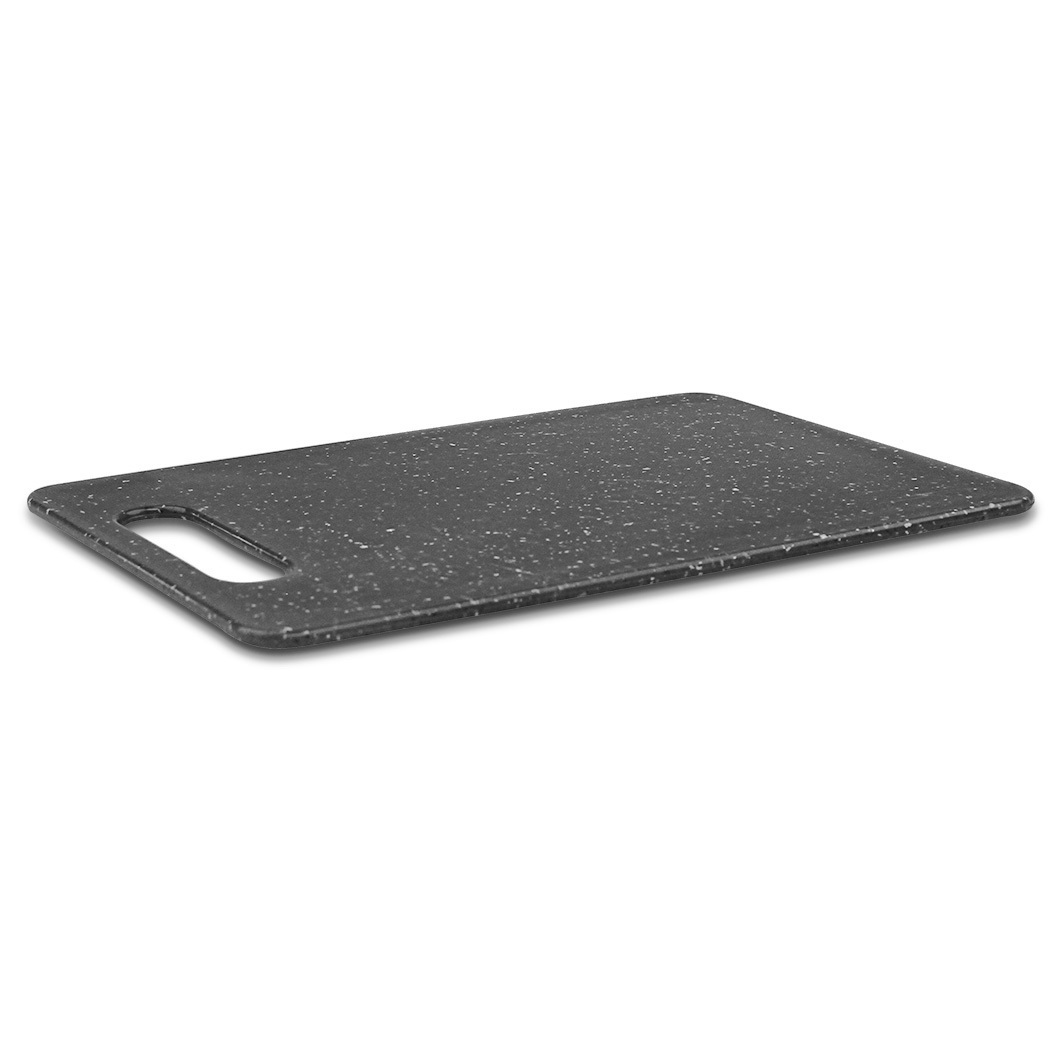  HOLSTEIN Plastic Cutting Board with Marble Look 35.5x25.5x0.8cm
