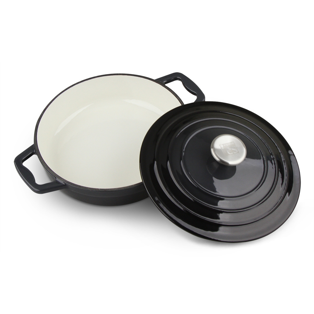   Xanten Cast Iron Casserole Grey 22cm