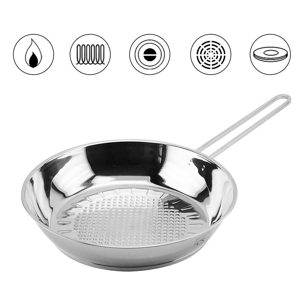 Trier Stainless Steel Frypan 24cm