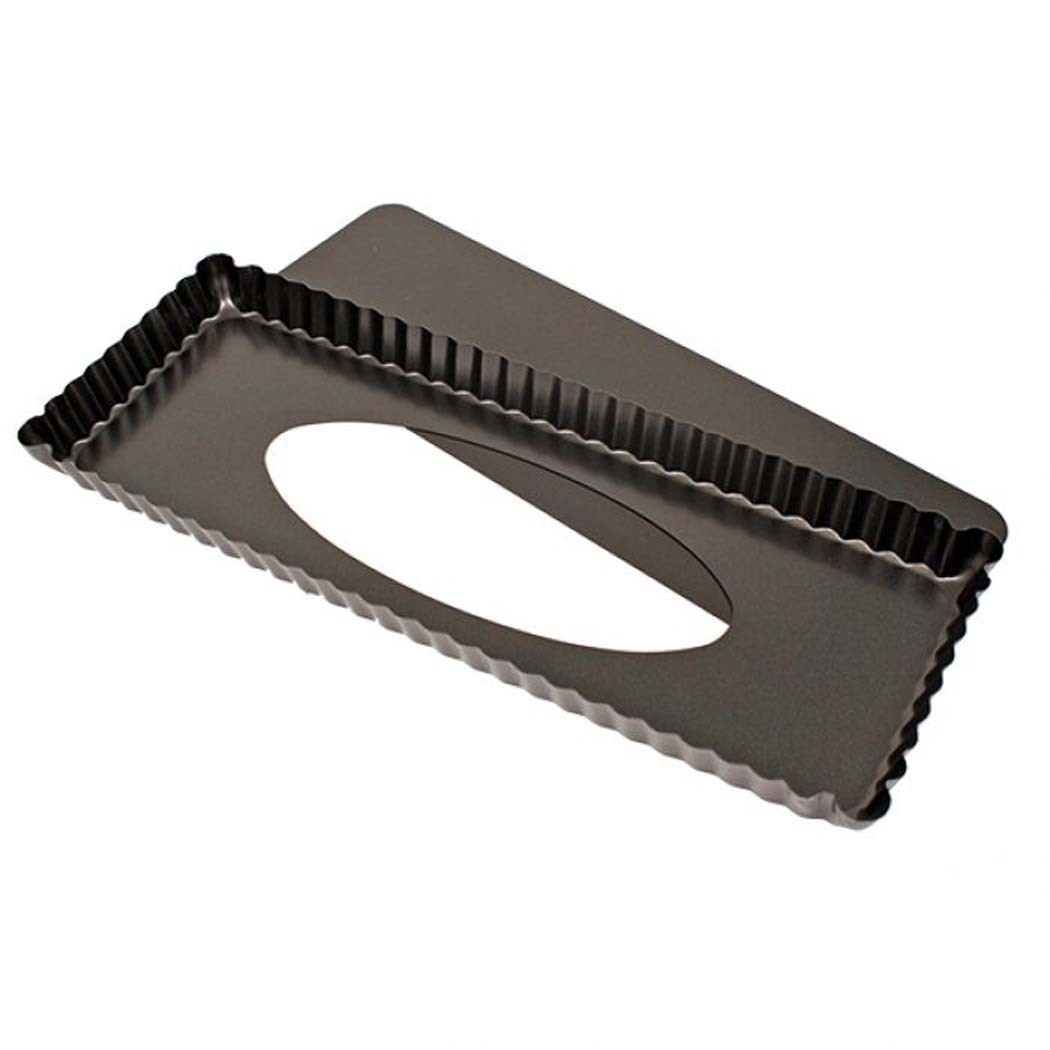   Daily Bake Rectangle Tart Pan Loose Base 36 x 13 x 2.5cm
