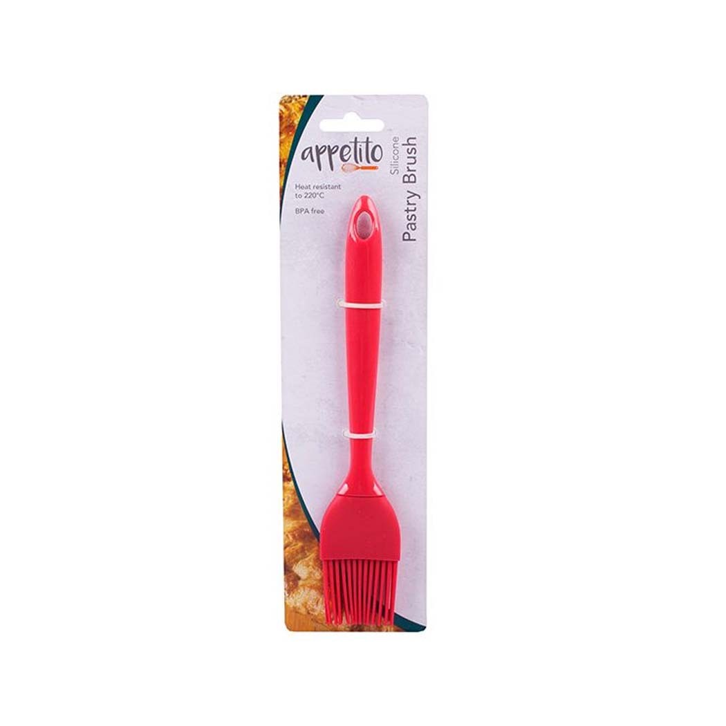   Appetito Silicone Pastry Brush 19cm Red