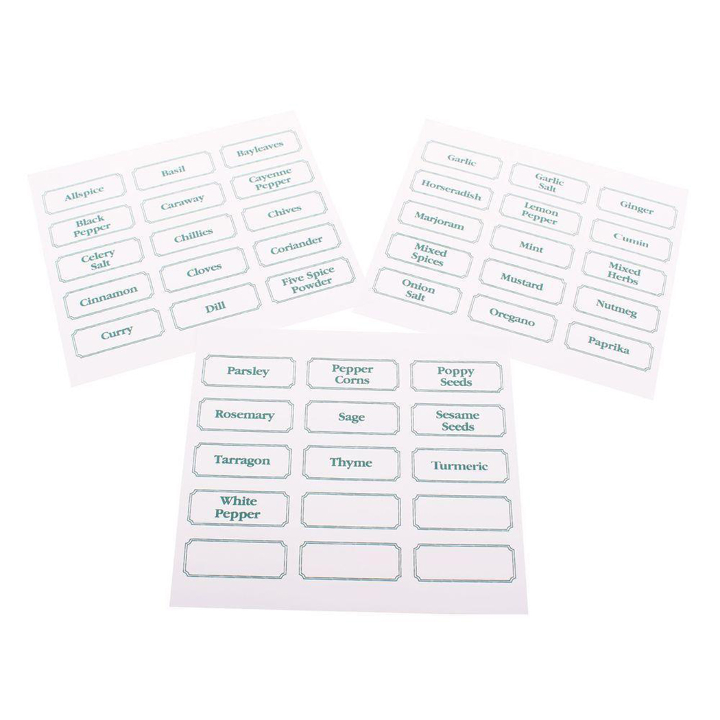   Appetito Herb & Spice Labels Pack 45