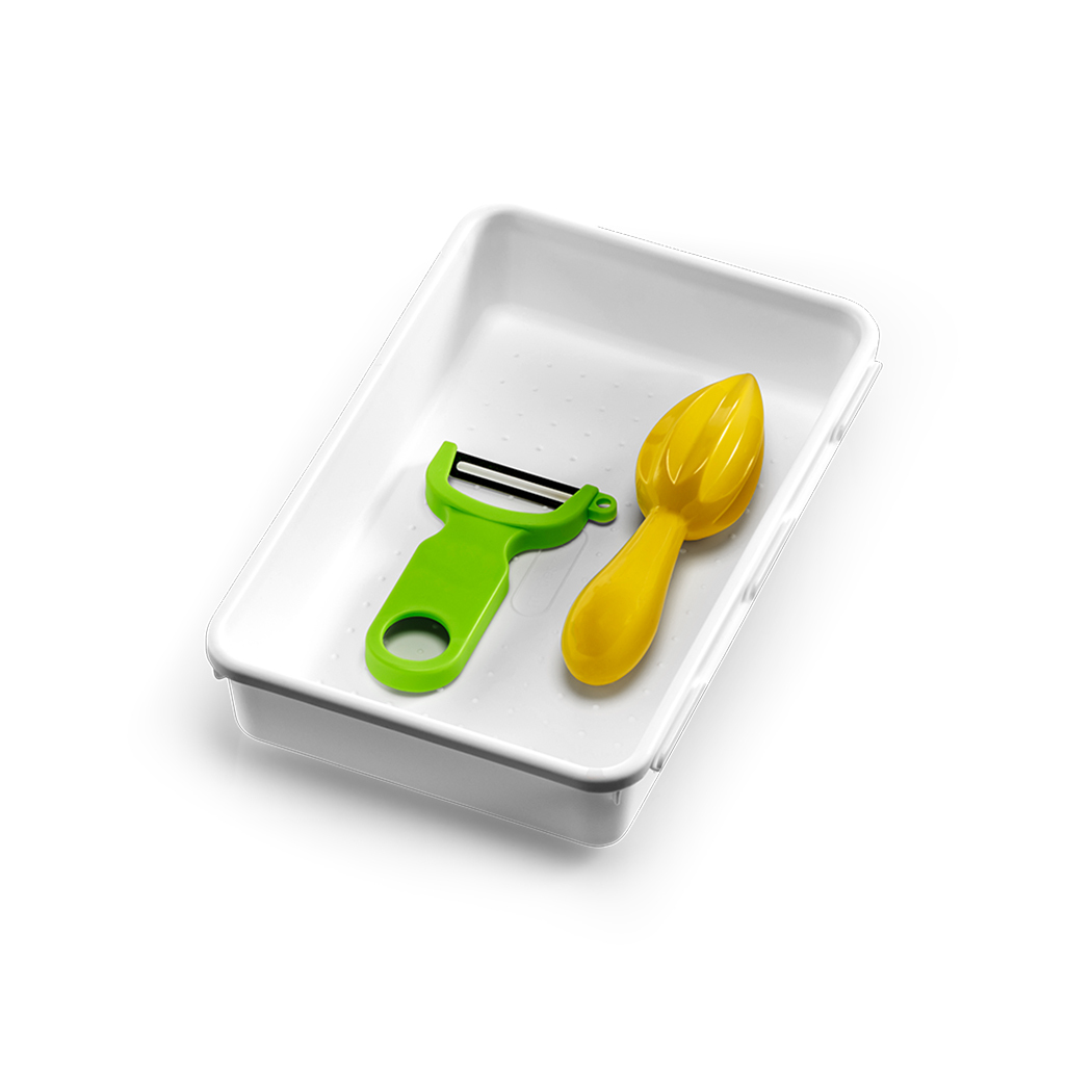   Madesmart Small Wide Interlocking Bin 23.5x15.9x4.9cm Tray