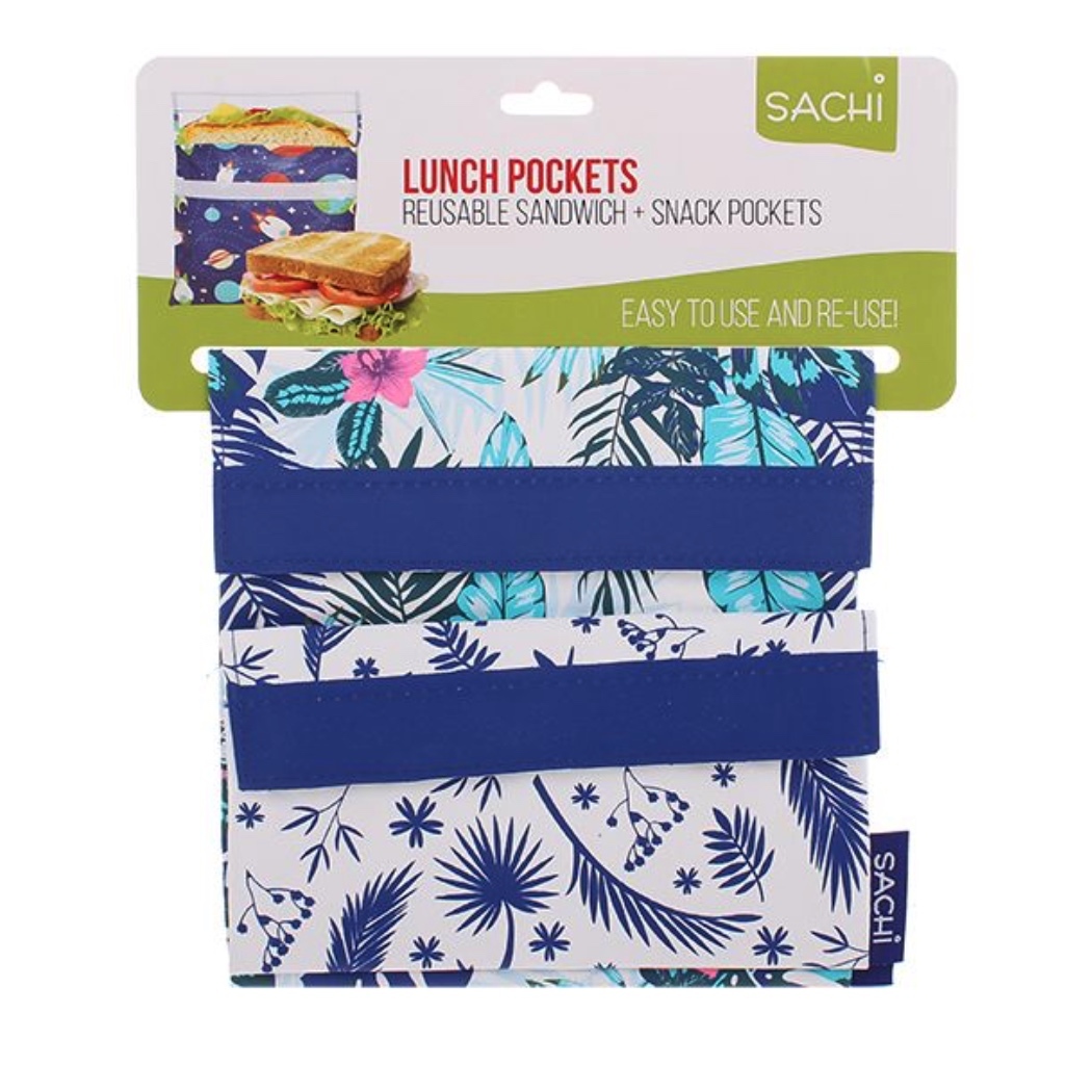   Sachi Set of 2 Lunch Pockets Tropical Paradise