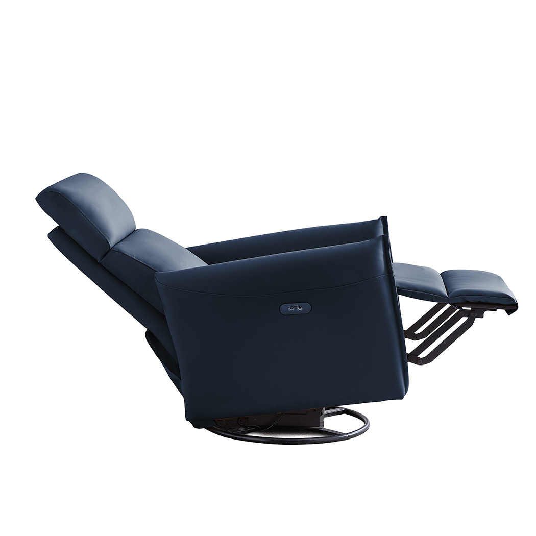   Cooma Electric Swivel Recliner Chair Midnight Blue