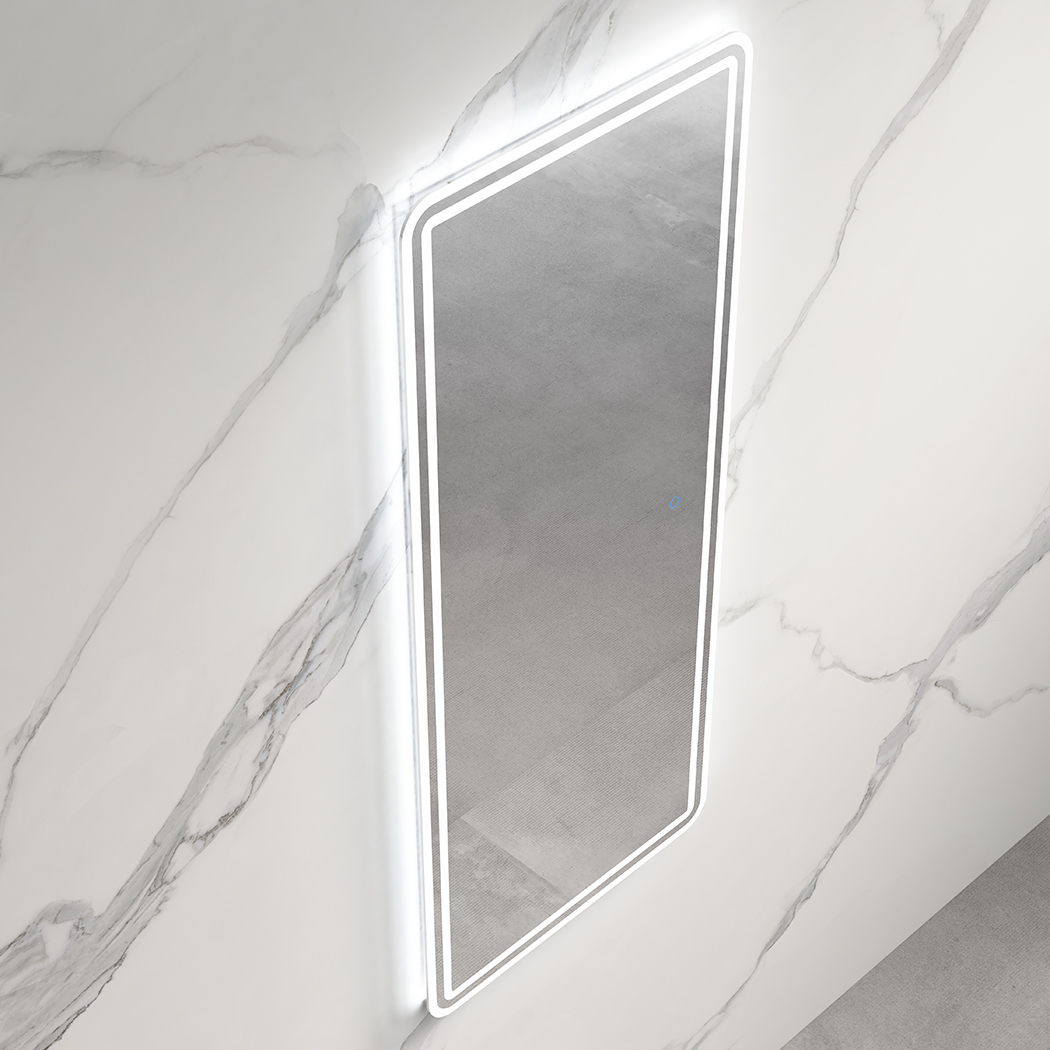   LED Mirror with Frosted Edge 60x3x140cm