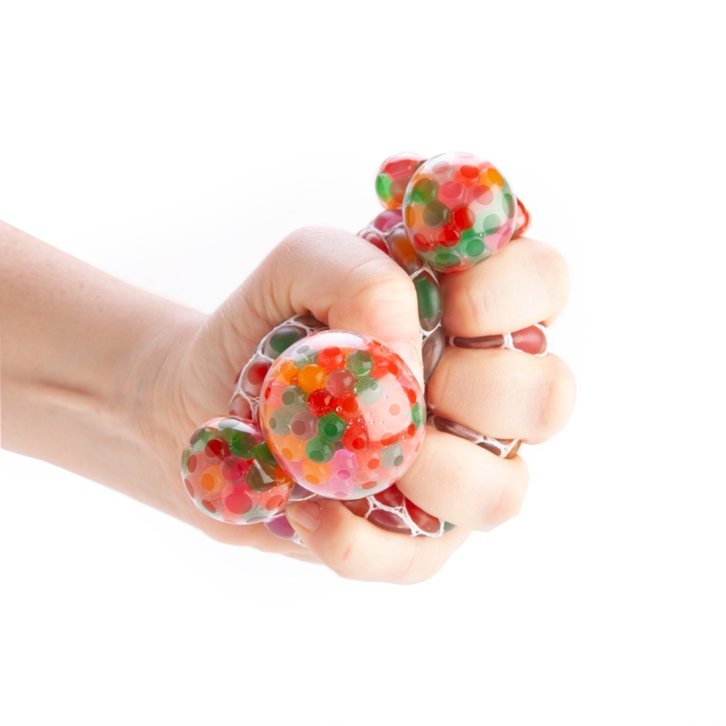   Rainbow Bubble Mesh Squish Ball