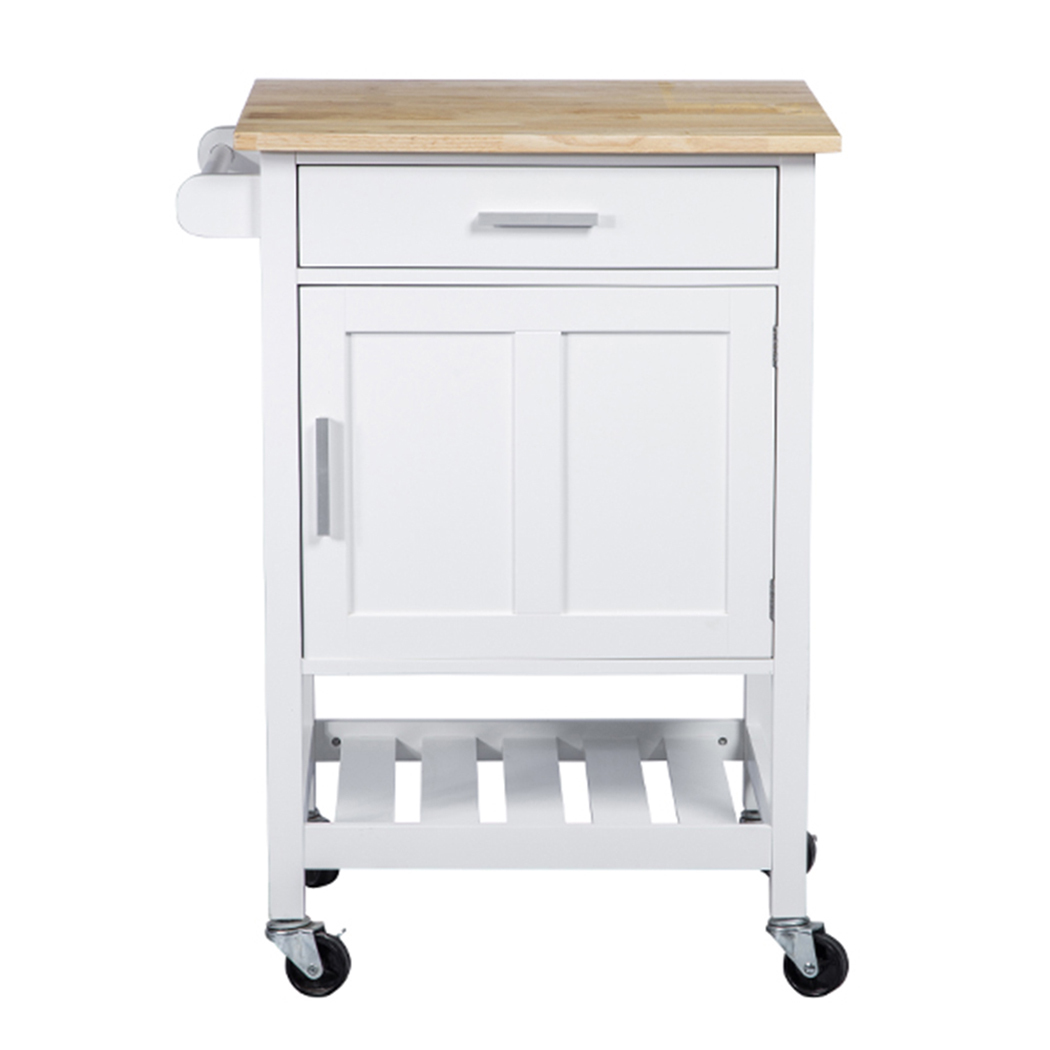   Denver Kitchen Trolley 1 Drawer 1 Door White