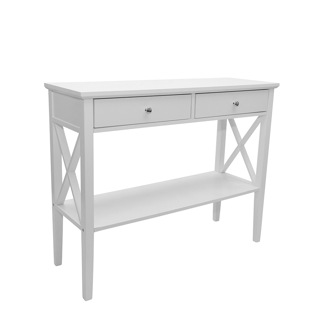   Long Island 2 Drawer Console Table - White