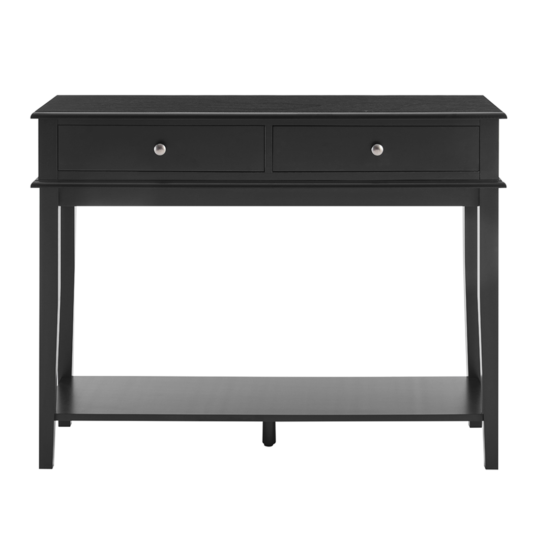 Chloe 2 Drawer Console Table Black