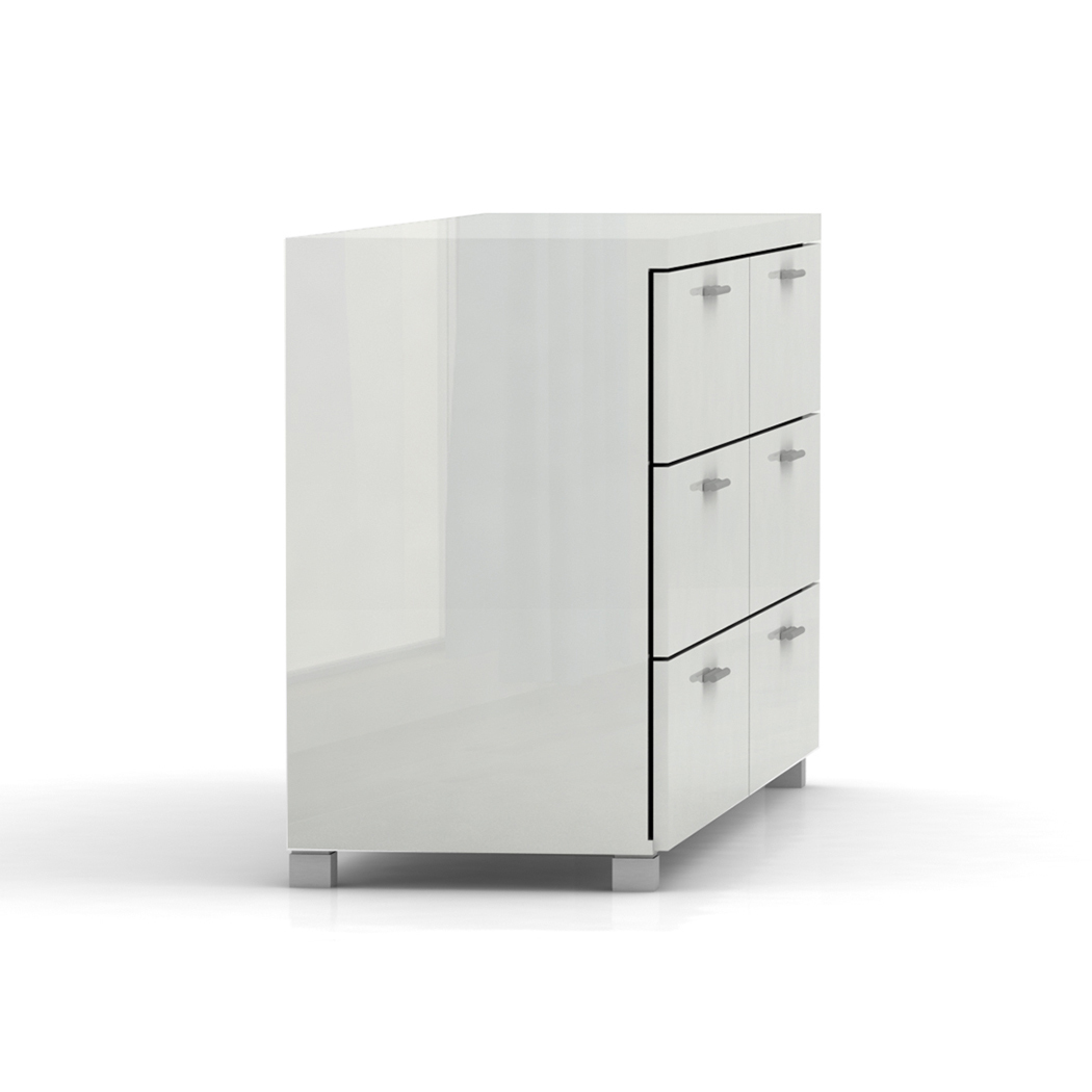   6 Chest of Drawers Table Cabinet - High Gloss