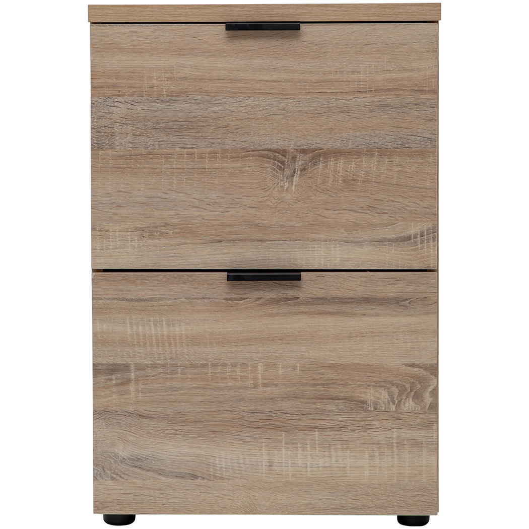   Rico 2 Drawer Filing Cabinet Light Sonoma Oak