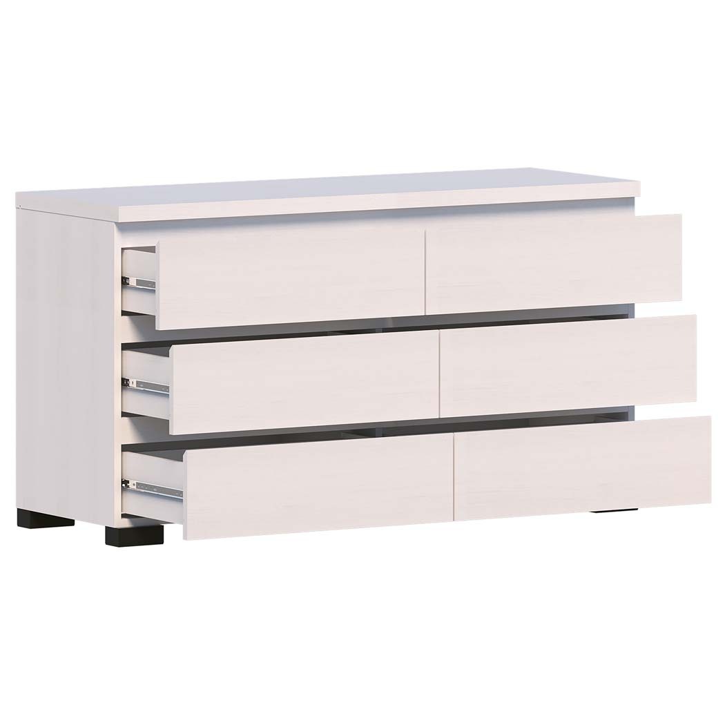   Elara 6 Drawer Chest White