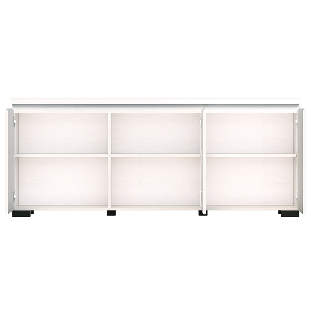   Elara 3 Door Buffet White