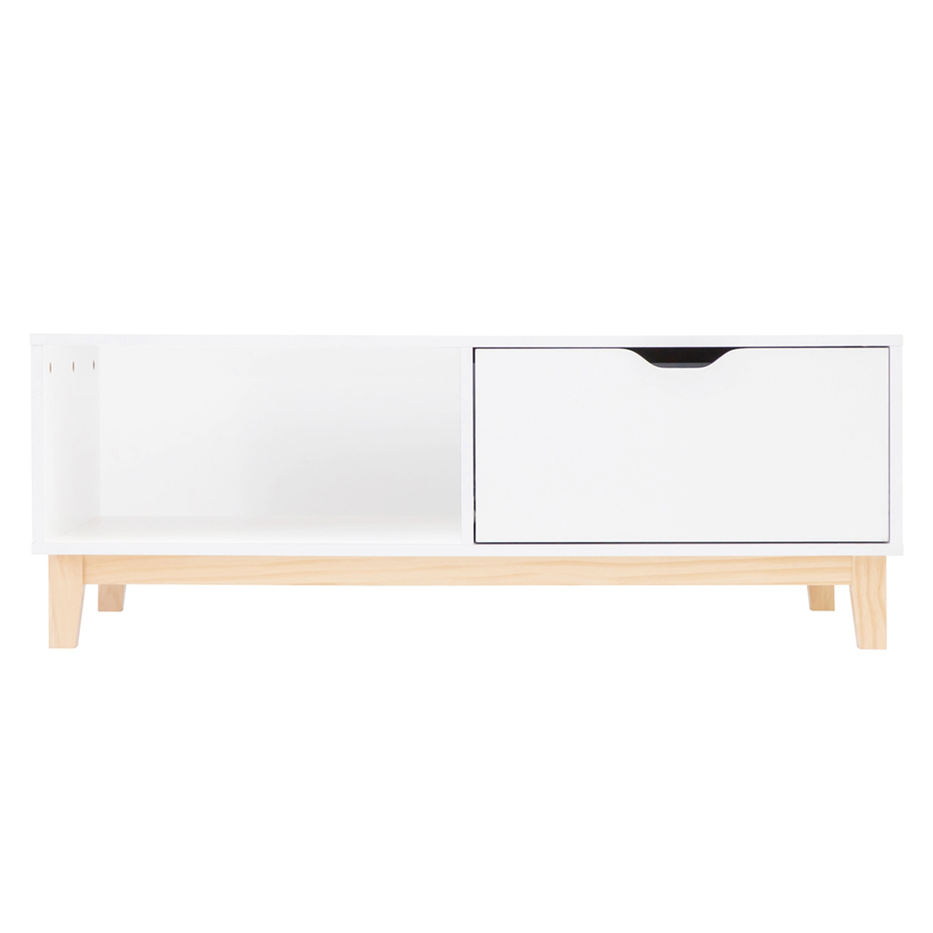   Alma Scandi 1 Drawer 1 Shelf Coffee Table