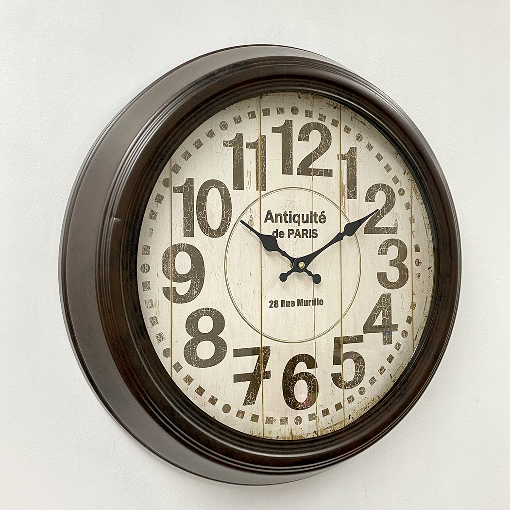   Antiquite Clock French Country Metal Frame Wall Clock 47cm