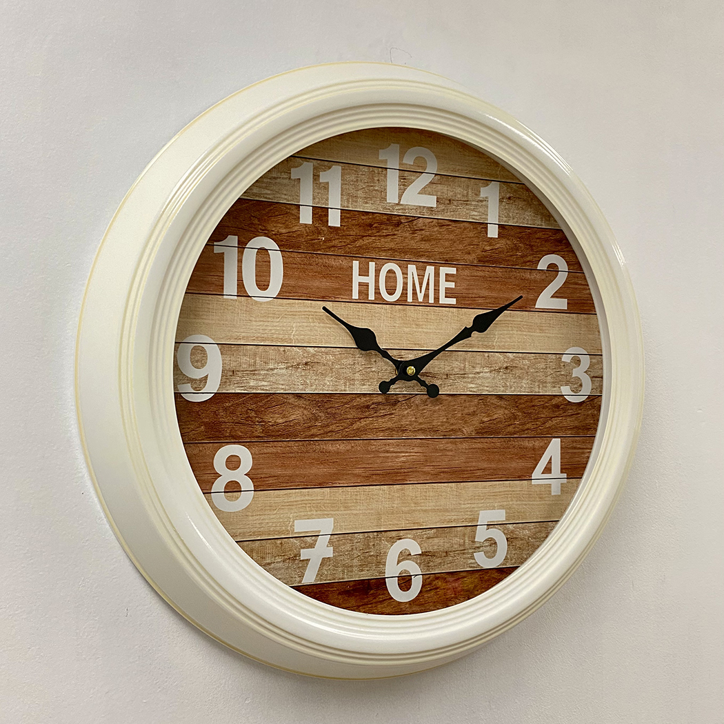 Hamptons Style Metal Frame Wall Clock 46cm