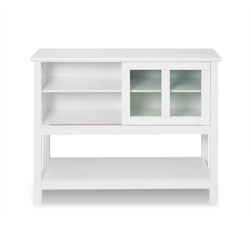   Mission Buffet Sideboard with Sliding Glass Doors