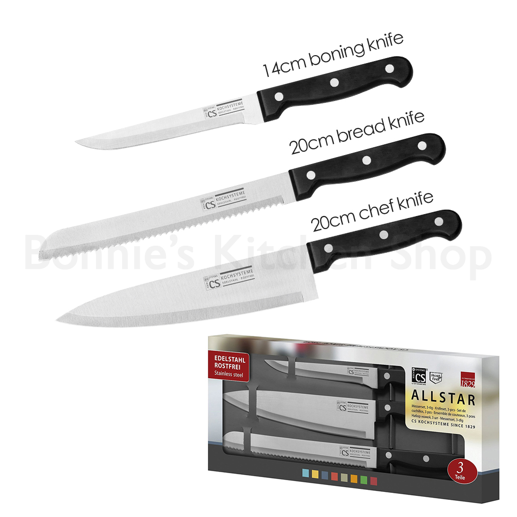 Star Kitchen Chef's Knife Set Stainless Steel Blade Bread Utility Knife Tools - Picture 12 of 35