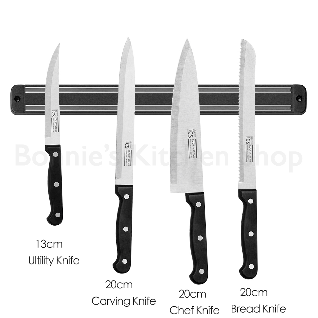 Star Kitchen Chef's Knife Set Stainless Steel Blade Bread Utility Knife Tools - Picture 28 of 35