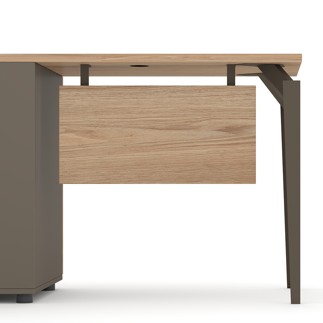   Ellis 120cm Office Computer Desk Oak Grey