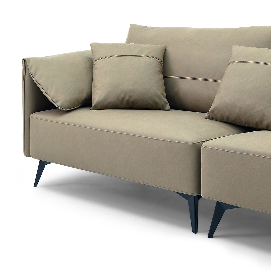   Lucas 3 Seater Sofa Camel