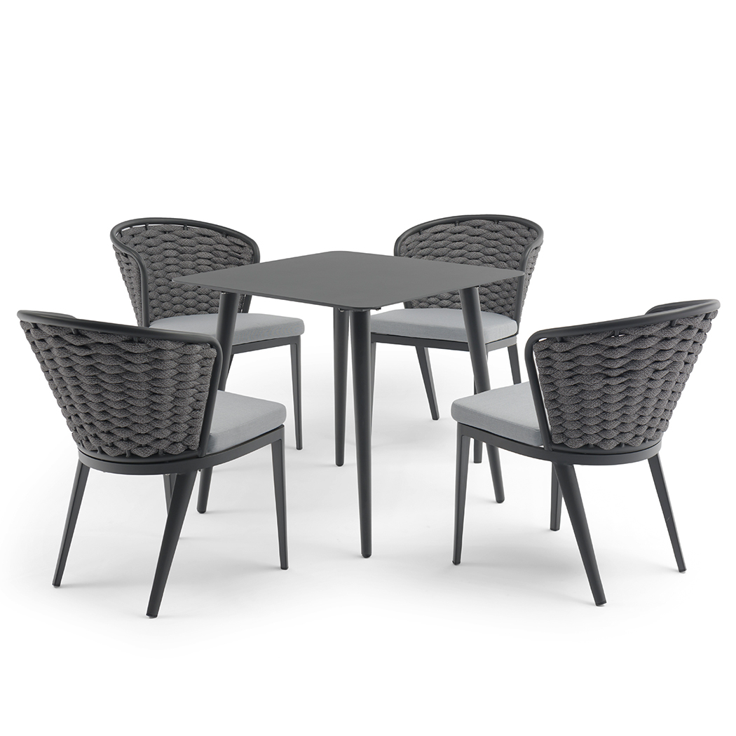   Austin Outdoor 4 Seater Dining Table Set 