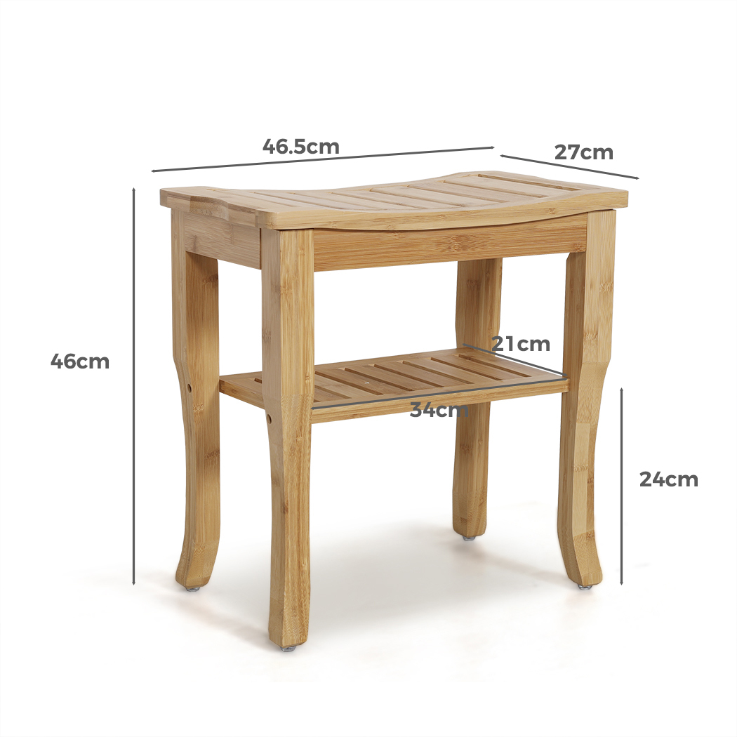   Bamboo Stool Natural