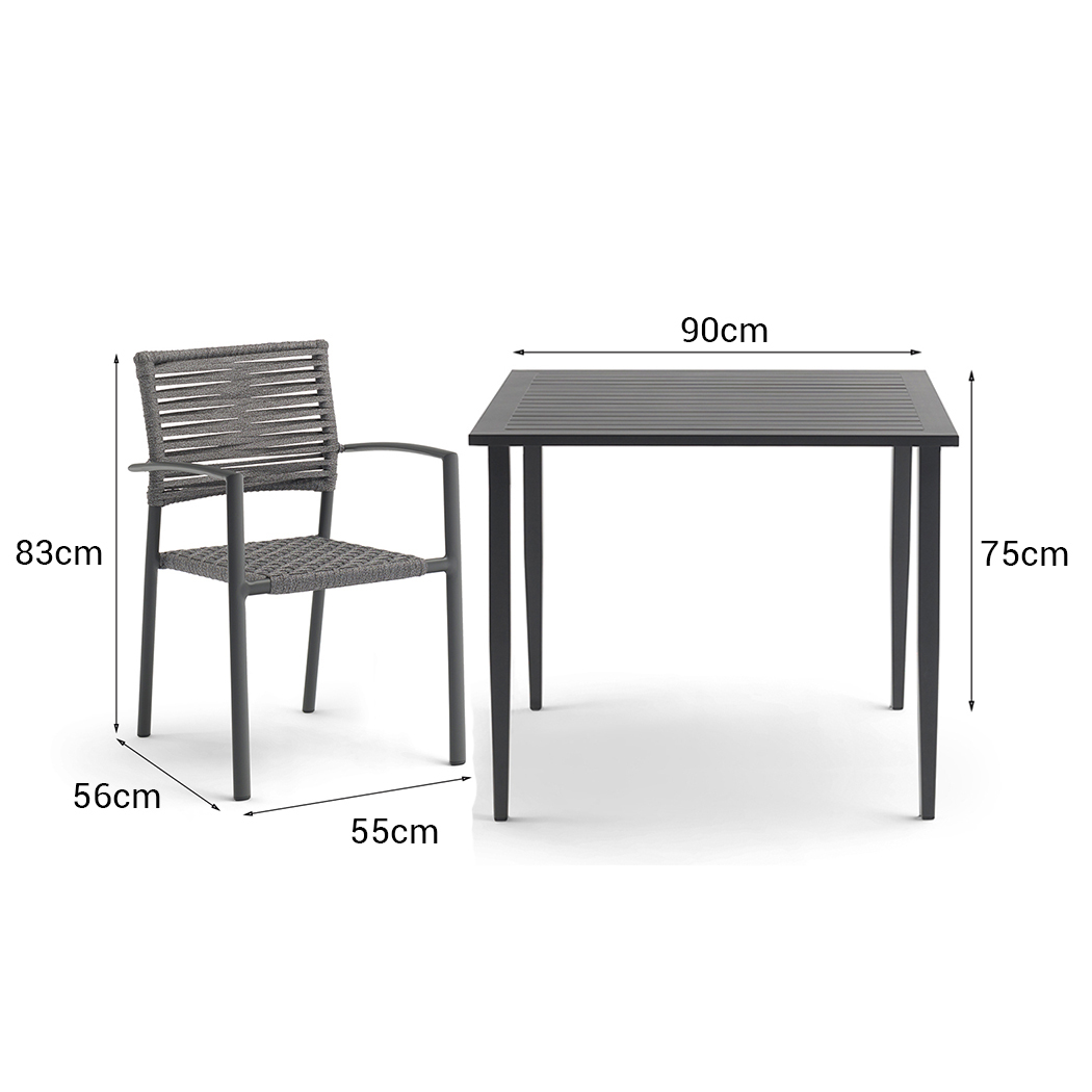   Manado 4 Seater Outdoor Dining Table Set  