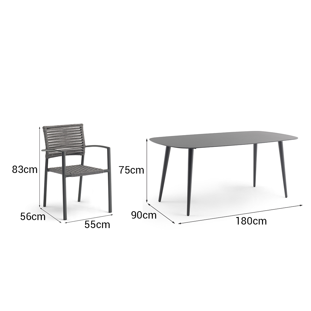   Manado 8 Seater Outdoor Dining Table Set  