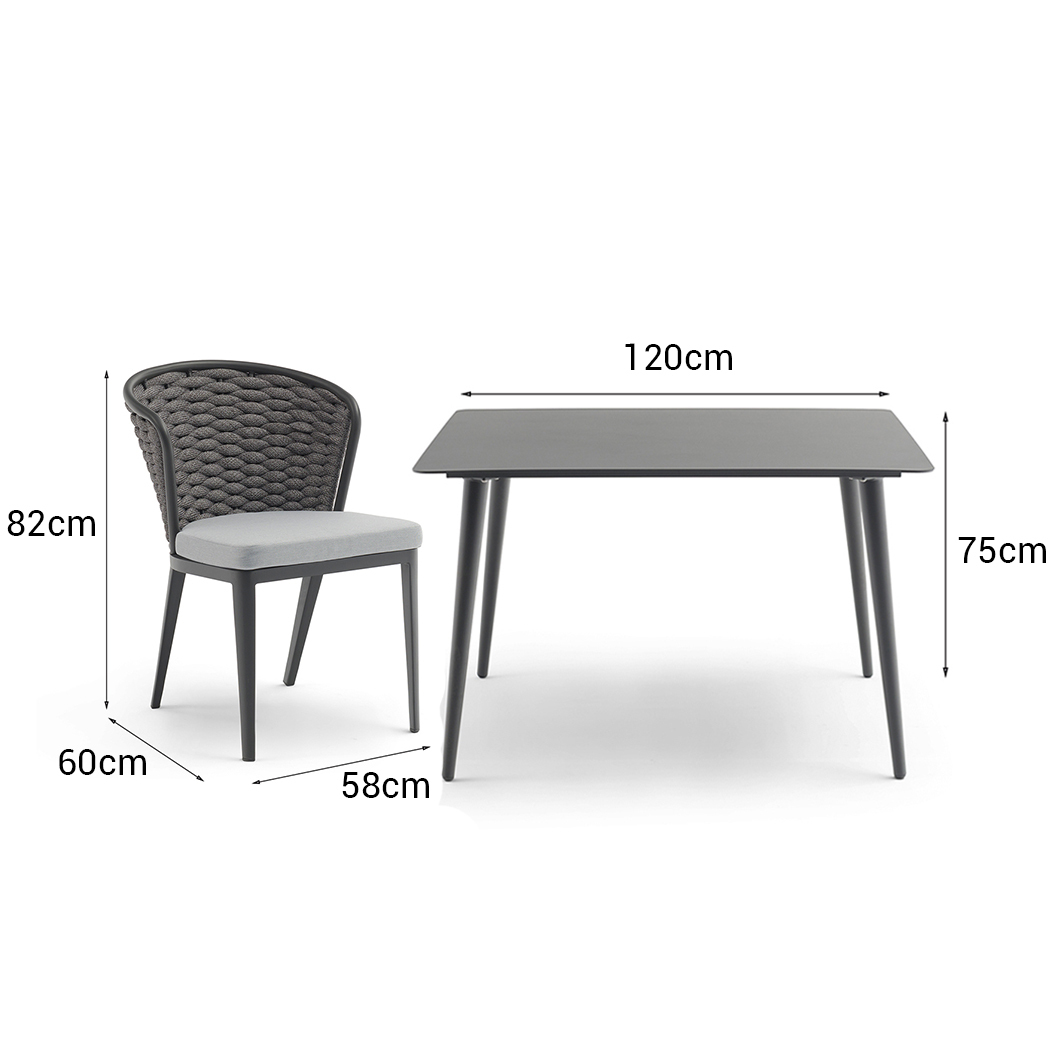   Austin Outdoor 8 Seater Dining Table Set 