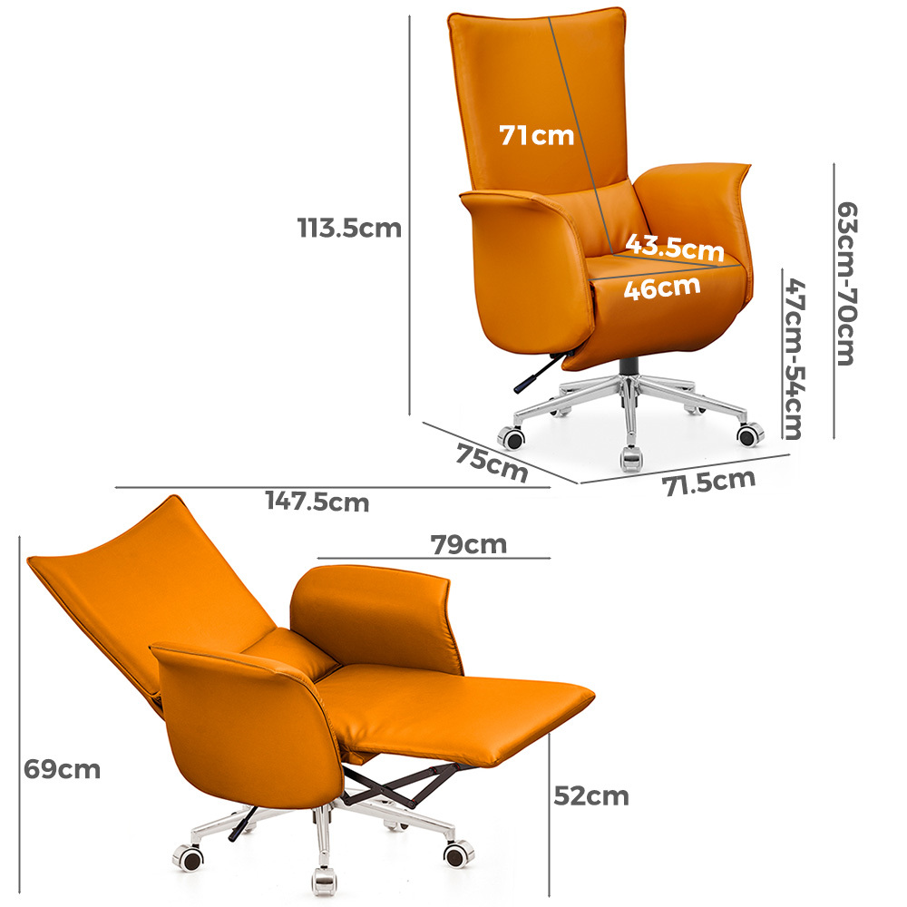   Junee Office Recliner Chair Orange