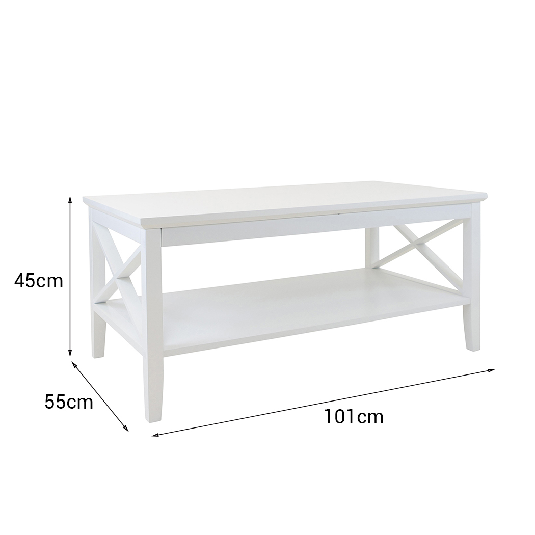   Long Island Rectangular Coffee Table White