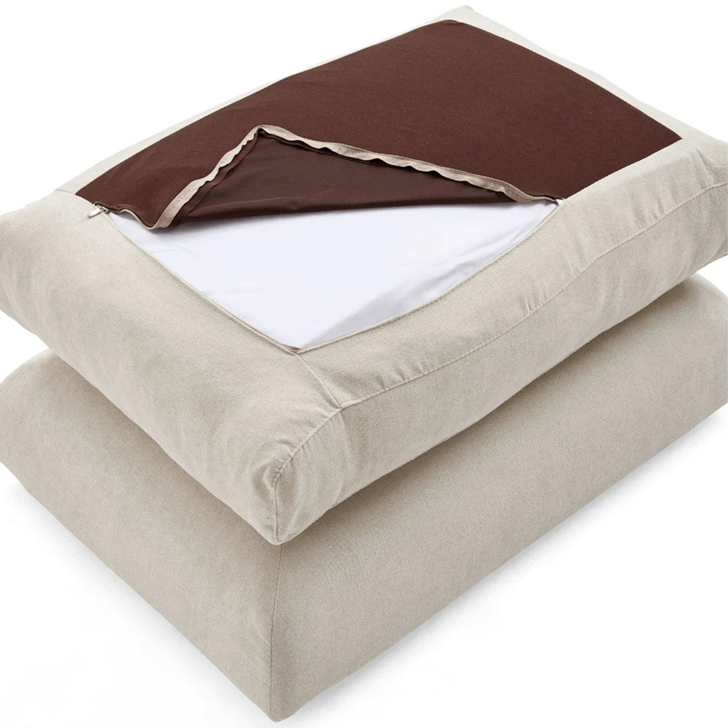   Harmony Fabric Ottoman Cream