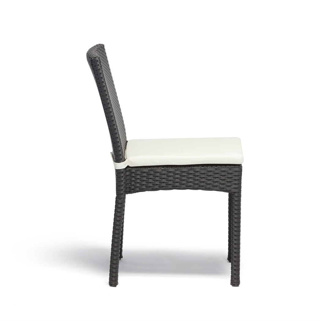   Wyatt PE Rattan Outdoor Dining Table Set Black