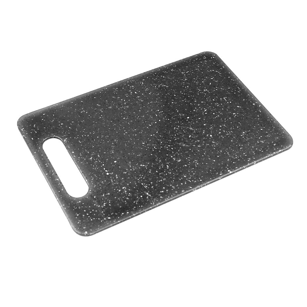   HOLSTEIN Plastic Cutting Board with Marble Look 35.5x25.5x0.8cm