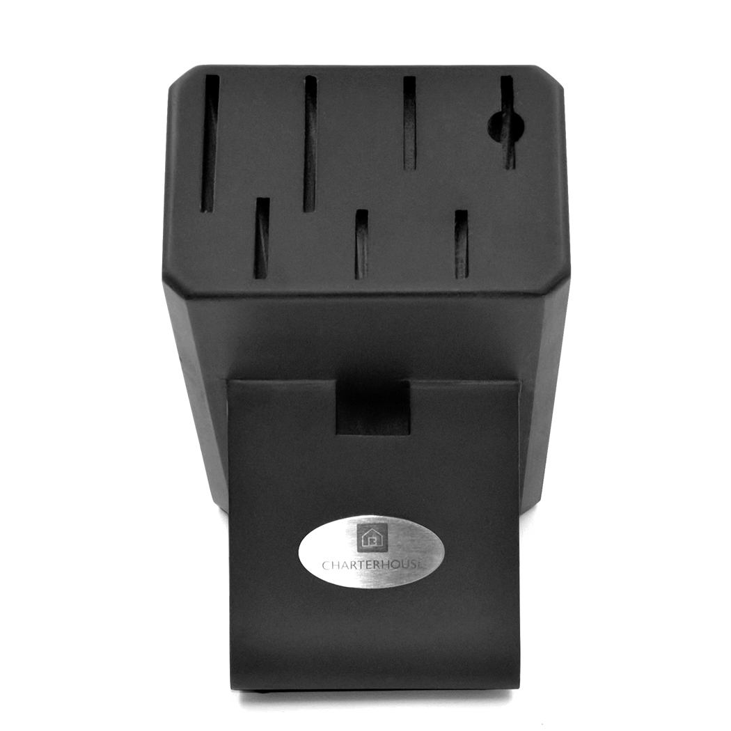   Wooden Knife Block Black