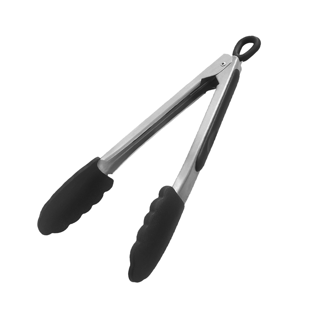  GERA Kitchen Tongs Stainless Steel/Silicone 23cm 30cm