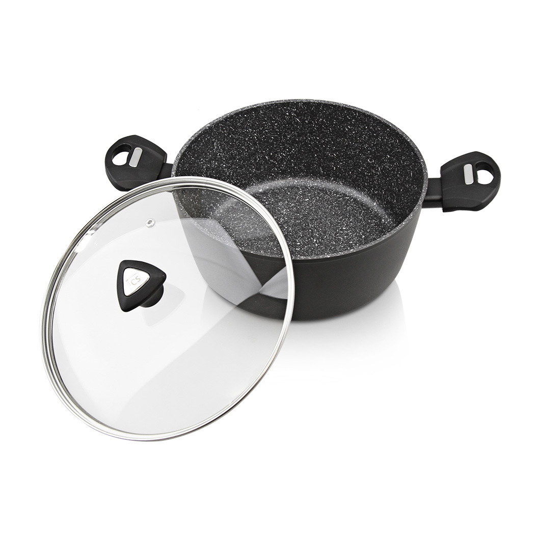   Marburg 3pcs Non-Stick Cookware Set Black