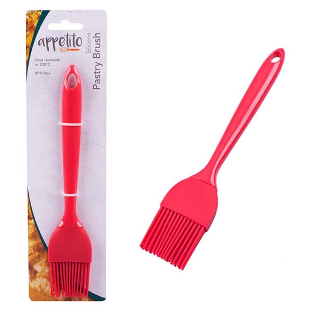   Appetito Silicone Pastry Brush 19cm Red