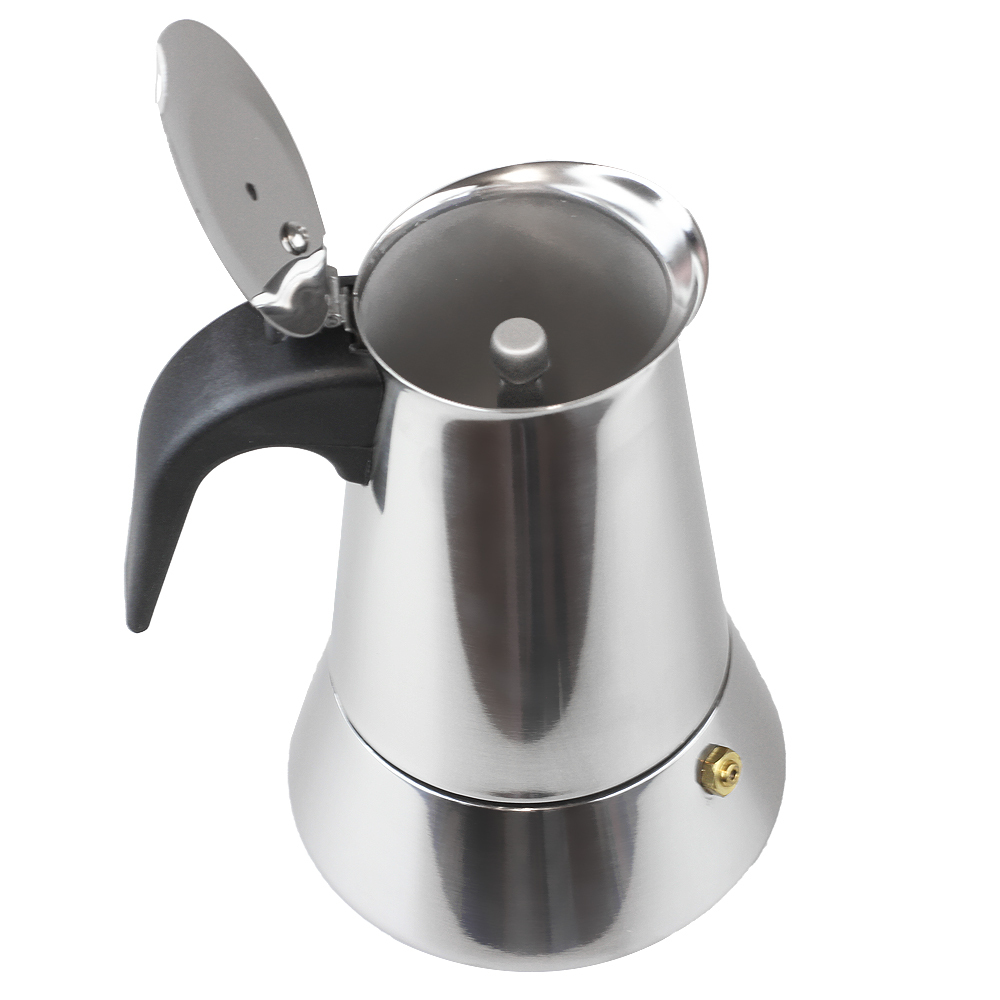   6 Cup Stainless Steel Stove Top Espresso Maker