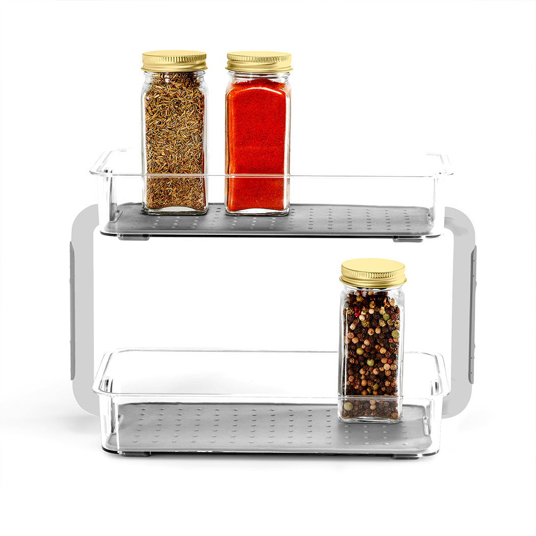   Madesmart Clear 2 Tier Spice Organiser 26.4x12.6x18.3cm