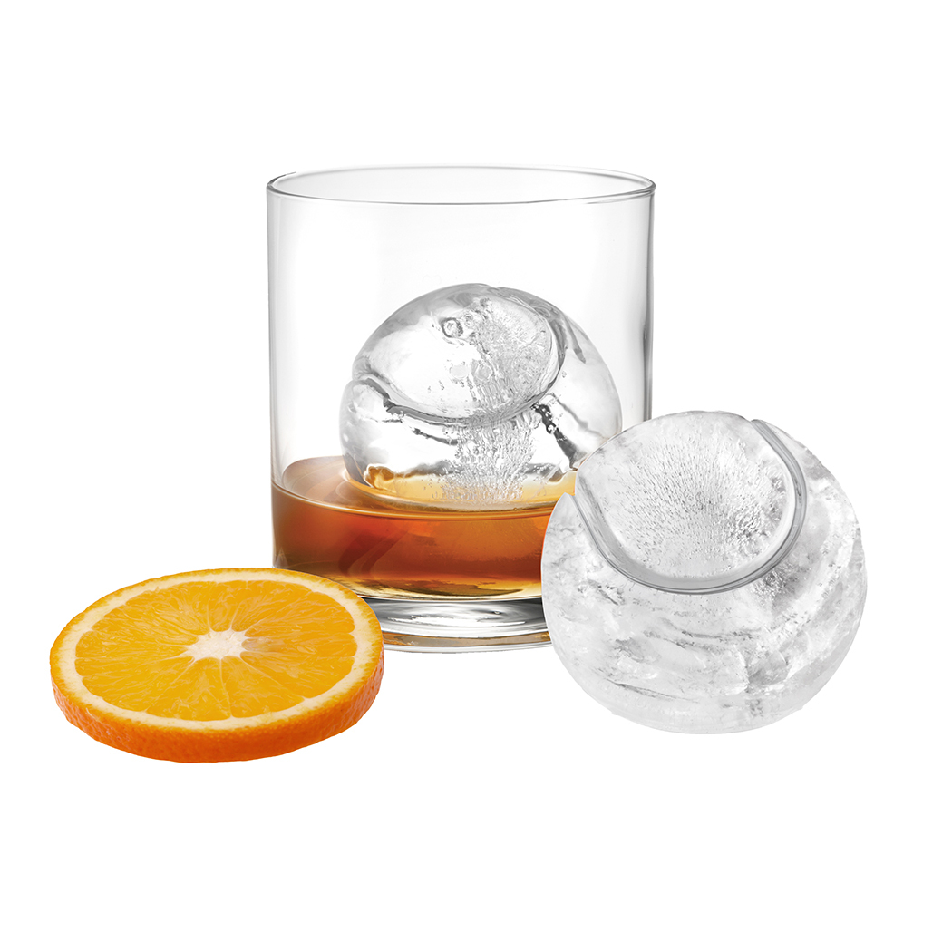   Set of 2 Tovolo Tennis Ball Ice Mould Charcoal